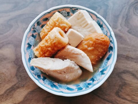 ささみと竹輪と豆腐の煮物